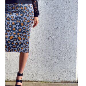 H&M Pencil Animal Print Pencil Skirt